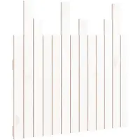 vidaXL Hoofdbord wandmontage 82,5x3x80 cm massief grenenhout wit