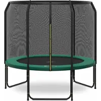 Magic Jump Fiber trampoline 251 cm Groen met veiligheidsnet