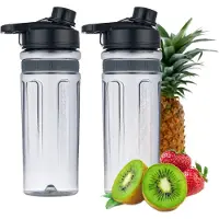 Moa Blender To Go MBC10 Extra Bekers - Bekers To Go - 2 tritan bekers van ieder 600ml - MBC10
