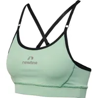 Newline Sport bh 'Augusta' zilvergrijs / lichtgroen / zwart