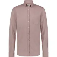 State of Art casual overhemd wijde fit roze effen katoen