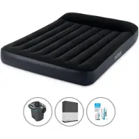 Intex Luchtbedset - Twijfelaar - 137 x 191 x 25 cm - Blauw + Accessoires