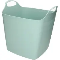 Bathroom Solutions Kuip - Opbergmand/kuip/emmer - flexibel kunststof - groen - 25 liter - Opbergmanden