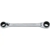 Bahco Double Flat Star With Chrome Finish 8-11 Mm 151 Mm Ratelsleutel