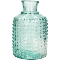 Atmosphera bloemenvaas Apotheker Fles model - transparant - 3D glas - H20 x D12 cm - Vazen