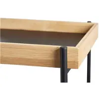 Day Roltafel 2-laags Bamboe en Metaal – 45 x 38 x 58,5 cm