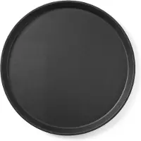 Multi Dienblad antislip rubber oppervlak, rond, ø: 405 mm, zwart