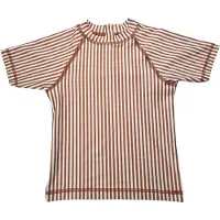 SLIPSTOP UV Shirt – Cognac stripe - 12-18 mnd