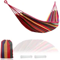 Viking Choice Hangmat - 1 persoons - 200x85 cm - rood blauw geel groen