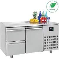 CombiSteel Koelwerkbank - ENERGY LINE - Energiezuinig - 474L - 2 Deuren + 2 Laden 1/1 GN - -2°C/+8°C - Geforceerd - 1865x700x850mm