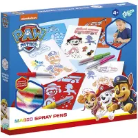 Creative Craft Group PAW Patrol 5 magische spraypennen blaaspennen met sjablonen - creatief speelgoed knutselset tekenen schilderen cadeautip knutselen speelgoed jongens en meisjes