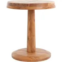 Light & Living Bijzettafel Mangohout Naturel Nalagu Ø 46 x 52cm