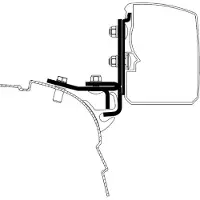 Thule Omnistor 3200 zonneluifeladapter VW T5/T6 Multi Rail