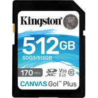 Kingston Canvas Go! Plus 512GB V30/UHS-I SDXC