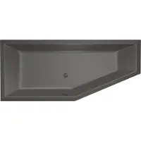 Xenz Ligbad Beterbad Society Compact Links 180x80x44 cm Antraciet