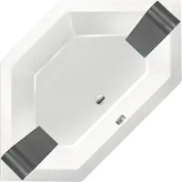 Xenz Ligbad Society 145 6-hoekig 145x145x50 cm Inbouw Acryl Wit