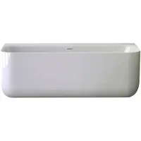 Xenz Taylor half vrijstaand bad 180x80 cm wit