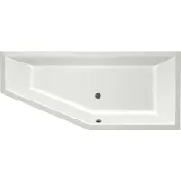 Xenz Society Compact hoekbad 170x75 cm rechts mat wit