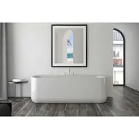 Xenz Taylor half vrijstaand bad 170x75 cm wit