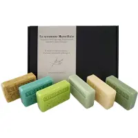 Savon De Marseille Marseille zeep bar cadeauset: Vetiver, Citron Vert, Tilleul,Chanvre, Eucalyptus, Citron broyé