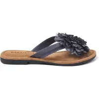 Lazamani Slippers Dames Zwart Leer Size 37
