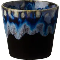 Costa Nova - servies - lungo kop - Grespresso zwart - aardewerk - set van 8 - H 7,5 cm