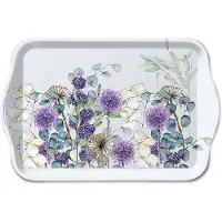 Ambiente Tray Melamine Lunaria Green 13x21cm Paars paars Ambiente Dienblad