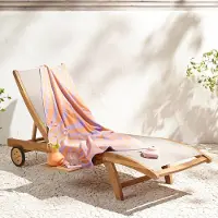 Beachwave strandlaken Swirl - roze/oranje (velours) (180x100 cm)