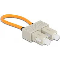 DeLOCK Glasvezel loopback adapter SC / OM1 multimode beige