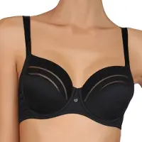 Lisca Zwarte beugel bh Alegra B - E | Maat 90