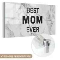 MuchoWow Spreuken - Quotes Best Mom Ever - Marmer - Moederdag - Mam