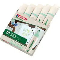 Edding Markeerstift edding 24 ecoline pastelgroen | doos 10 stuks
