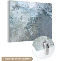 MuchoWow Glasschilderij 160x120 cm - Schilderij acrylglas - Steen - Roest - Vintage - Foto op glas - Schilderijen