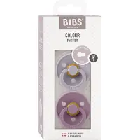 BIBS Fopspeen Mauve/Fossil Grey 0-6mnd 2st