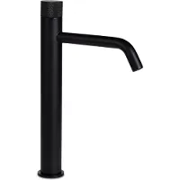 BLUE LABEL Brondby Facet Wastafelkraan Highriser - Mat Zwart - Zonder Waste - Messing - Kranen, Wastafelkranen, Opbouw Wastafelkranen - 8711802004548