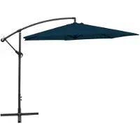 vidaXL Zweefparasol 3 m blauw