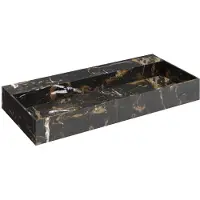 Saniclear Portoro Gold marmer wastafel 100x46cm zonder kraangat