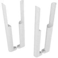 Eastbrook Imperia voetsteuntjes voor 3 koloms radiator wit glans