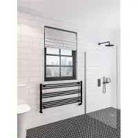 Eastbrook Wingrave handdoekradiator 120x60cm zwart mat 629W