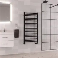Eastbrook Corinium handdoekradiator 60x120cm 696W zwart mat