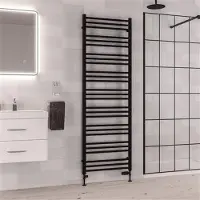 Eastbrook Corinium handdoekradiator 60x180cm 1058W zwart mat