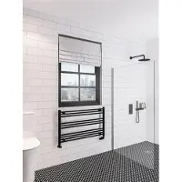Eastbrook Wingrave handdoekradiator 100x60cm zwart mat 543W