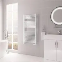 Eastbrook Biava multirail handdoekradiator 60x110cm 695W wit glans