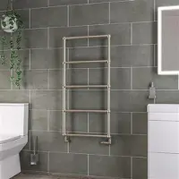 Eastbrook Stour handdoekradiator 60x120cm 232W messing geborsteld