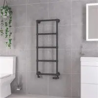 Eastbrook Stour handdoekradiator 50x120cm 287W antraciet