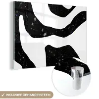 MuchoWow Glasschilderij 180x120 cm - Schilderij acrylglas - Abstract - Minimalisme - Design - Foto op glas - Schilderijen