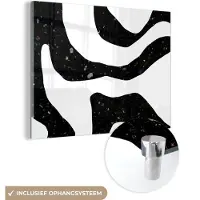 MuchoWow Glasschilderij 160x120 cm - Schilderij acrylglas - Abstract - Minimalisme - Design - Foto op glas - Schilderijen