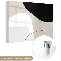 MuchoWow Glasschilderij 180x120 cm - Schilderij acrylglas - Vormen - Abstract - Design - Foto op glas - Schilderijen