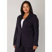Base Level Curvy blazer Yacey donkerblauw female | Maat: 52