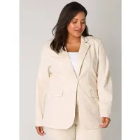 Base Level Curvy blazer beige female | Maat: 44